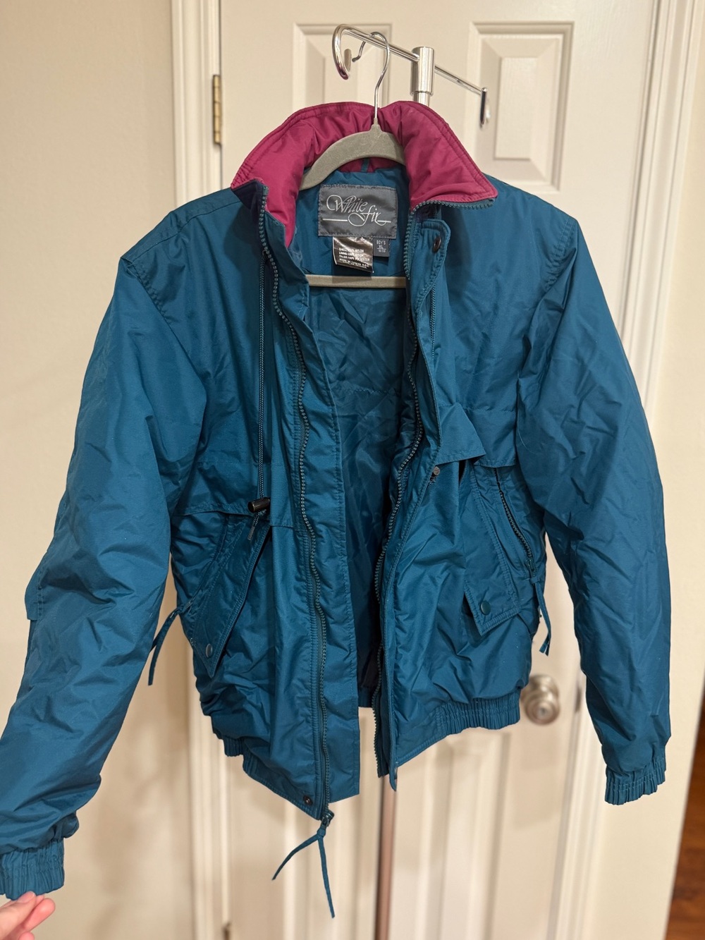 White Fir and Magenta Boys Jacket